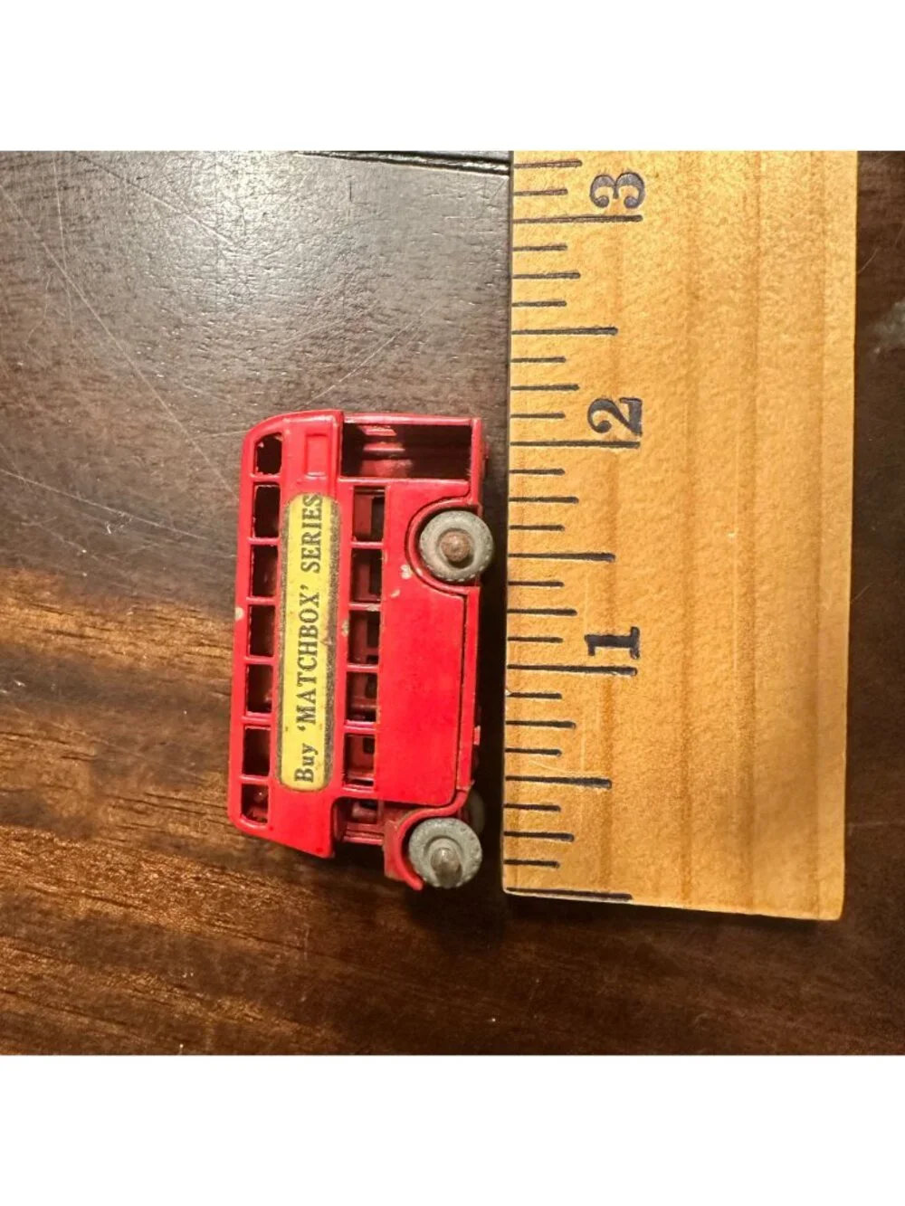 Vintage Lesney Red Matchbox Double-Decker Bus No.5